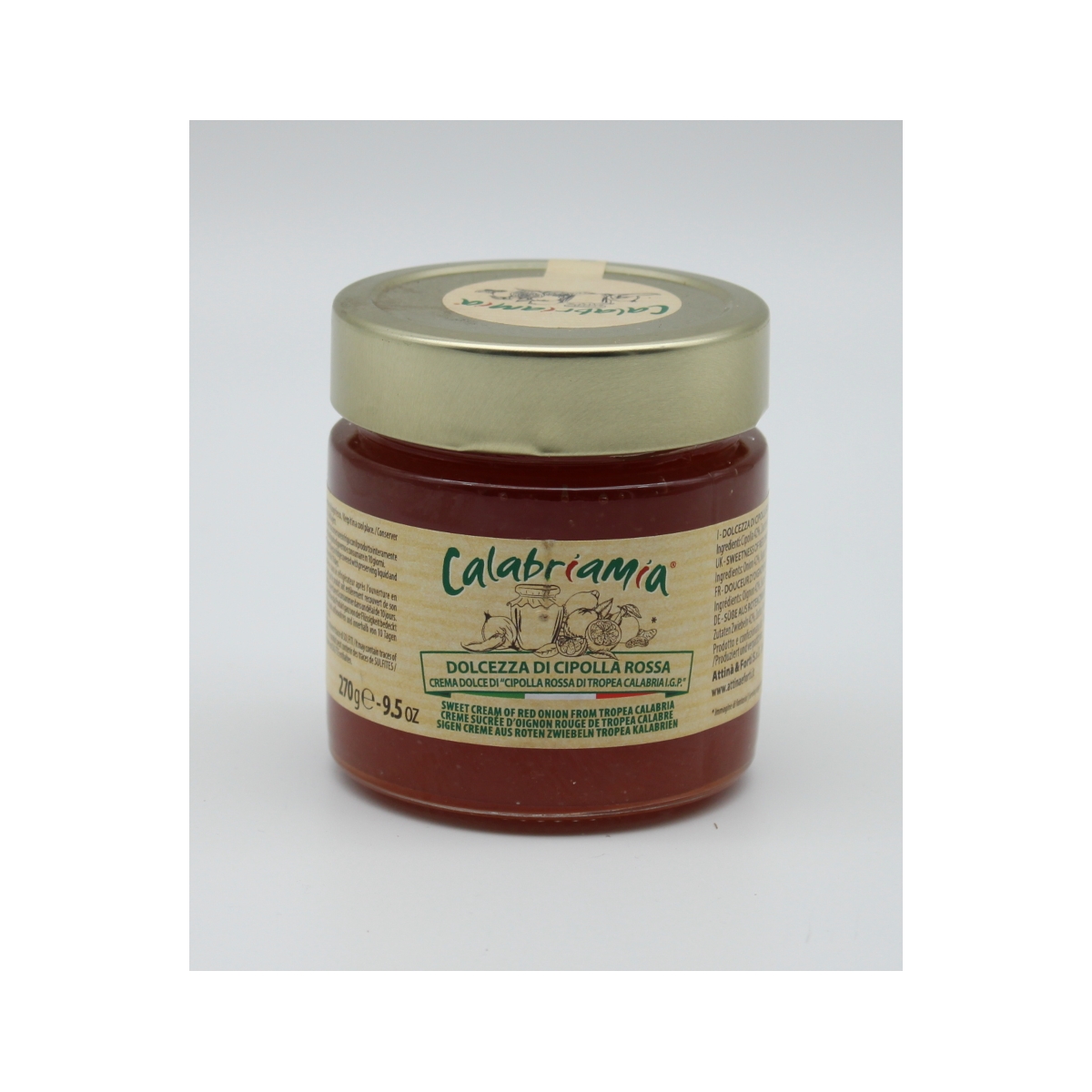 Calabria Mia Tropea Zwiebelcreme Marmellade 270gr.