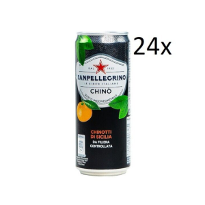 24x San Pellegrino Chinotto Italienisches Erfrischungsgetränk 33cl Einwegdosen
