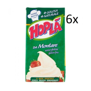 6 X Hoplà Panna da montare glutenfrei Schlagsahne H- Sahne zum Nachtisch 500ml