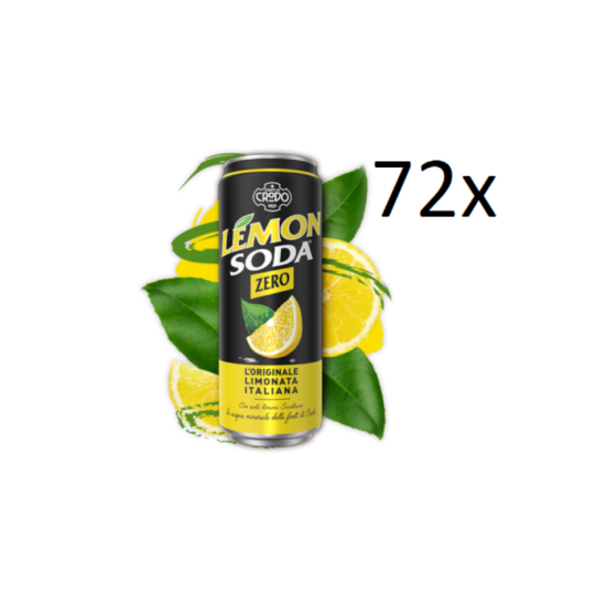 72 X Dose Lemon soda zero 330ml Campari Group Lemonsoda Zitrone italienisch Limonata