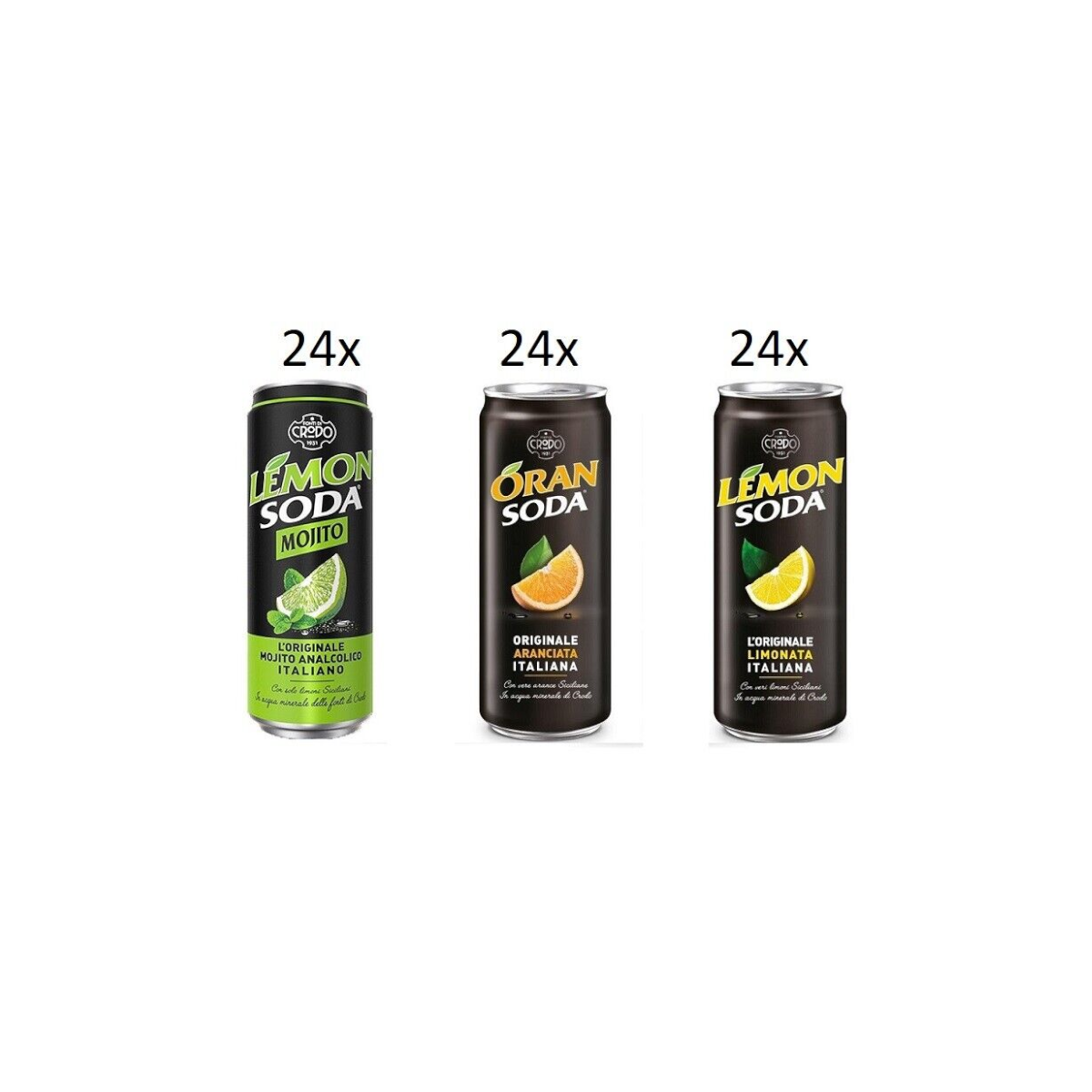 72x Dosen Lemonsoda Oransoda Mojitosoda 330 ml Campari Group italienisch trinken