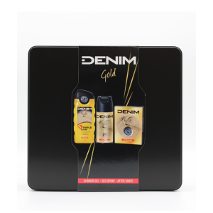 Denim Original Tri Pack Metall Geschenkset Man Gold 2024