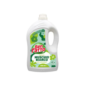 3 X  Ben Fatto Flüssigwaschmittel 4L – Muschio Bianco (Weißer Moschus)