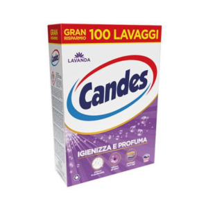 Candes Universal Pulver Lavandel Vollwaschmittel für 100 Waschladungen