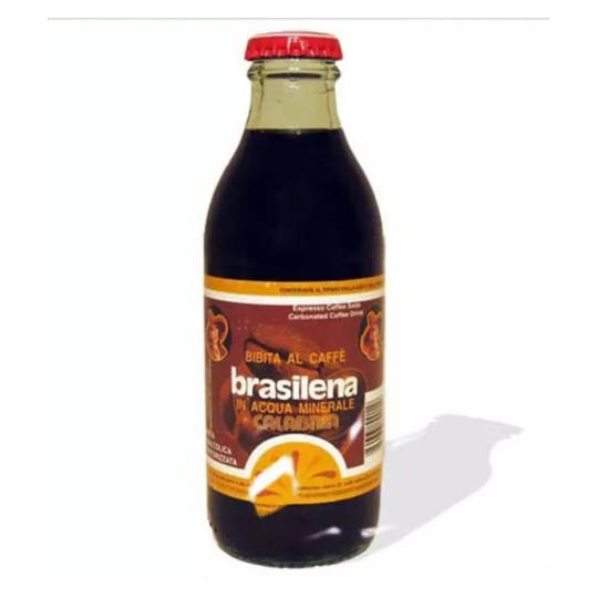6 X Brasilena Bibita Gassata a Caffè Alkoholfreies Kaffeegetränk 25cl