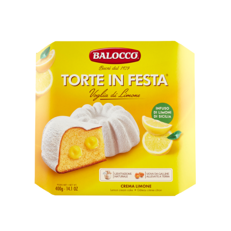 Balocco Torte in Festa – 400g  Zitronencreme für Weihnachten