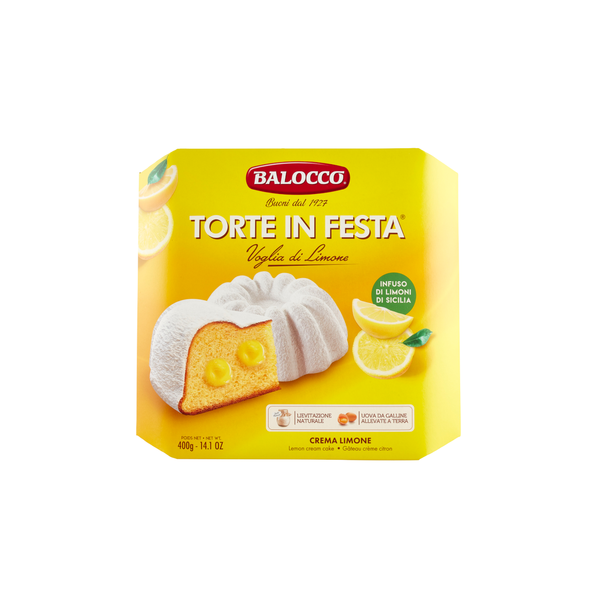 Balocco Torte in Festa – 400g  Zitronencreme für Weihnachten