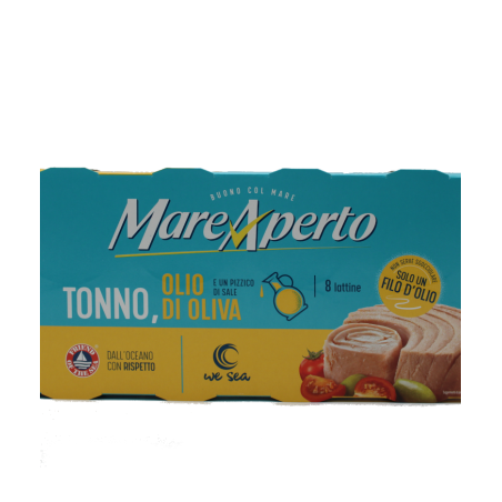 Mare Aperto Tonno Olio d’Oliva – 8 x 60 gr