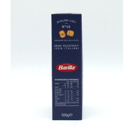 Ditaloni Lisci Barilla nr.46- 500gr.