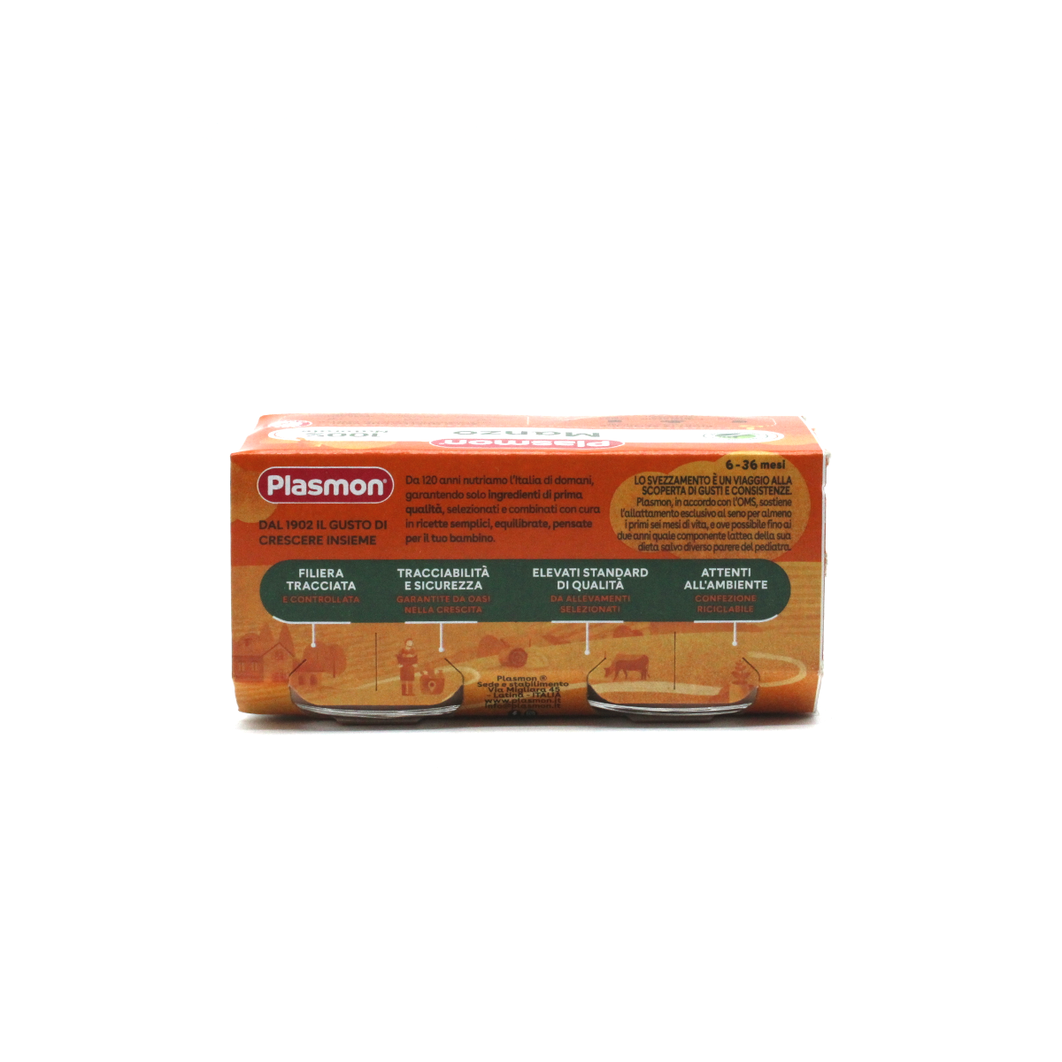 Plasmon Manzo- Rindfleisch 2*80gr.