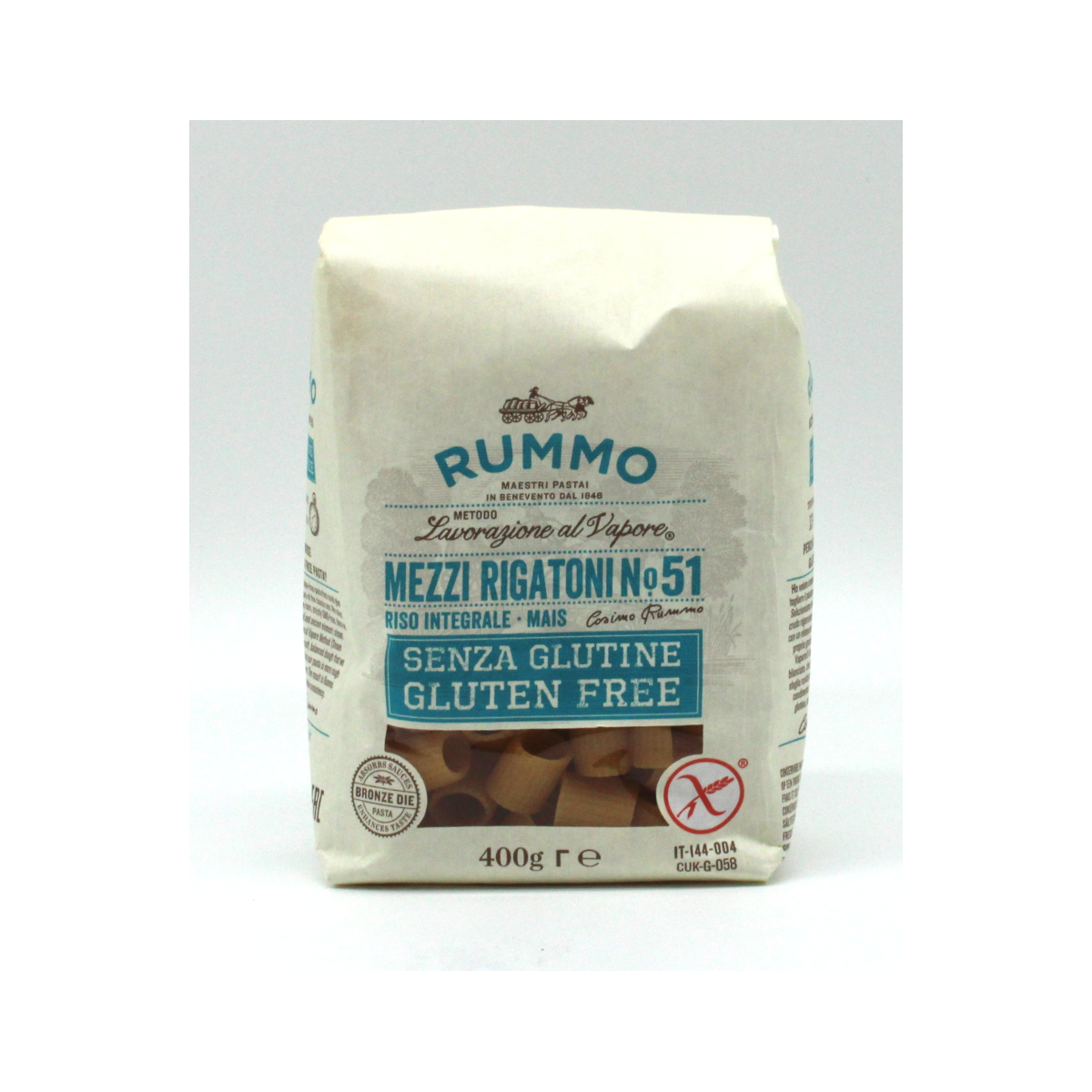 Mezzi Rigatoni Rummo nr.51 Glutenfrei 400g