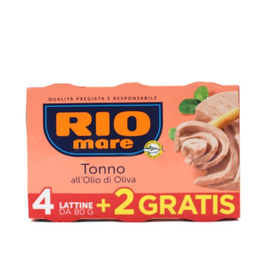 Rio Mare Thunfisch-Olivenöl – 6 x 80 gr