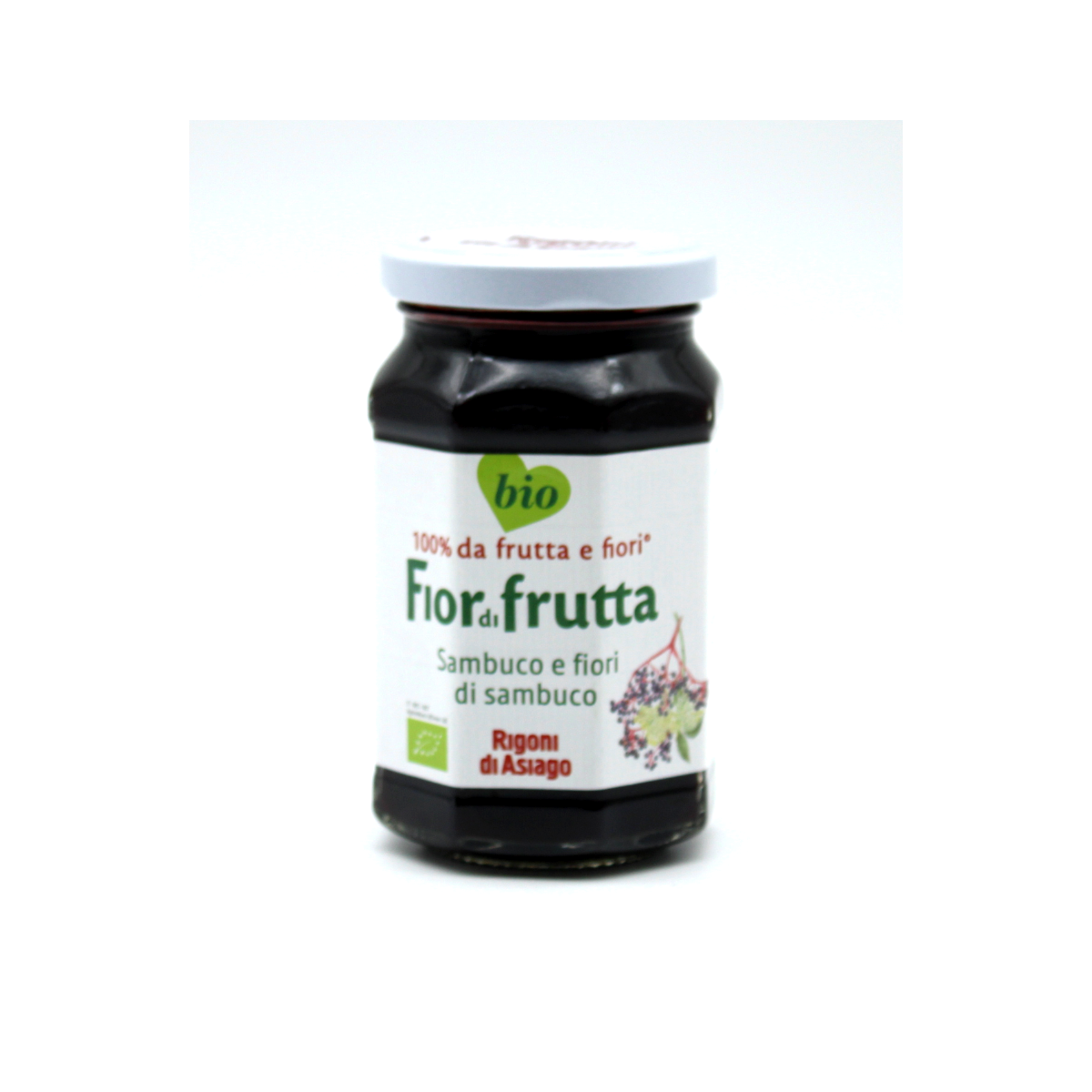 Rigoni Fior di Frutta Holunder und Holunderblütenkonfitüre Bio – 250 gr