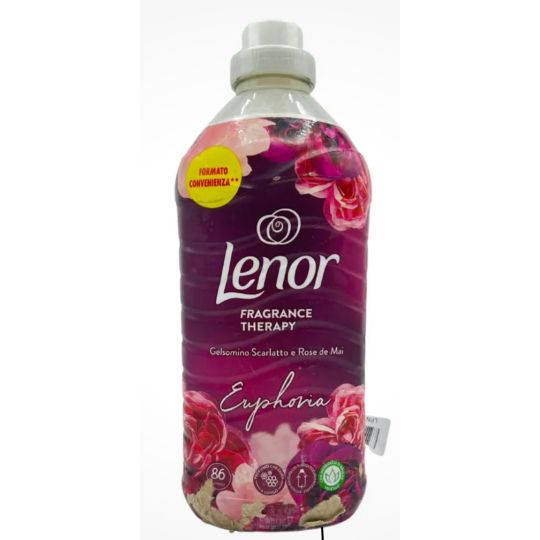 LENOR Weichspüler 86 Waschgänge Euphoria Waschen Jasmin und Rosen Duft -1806 ml