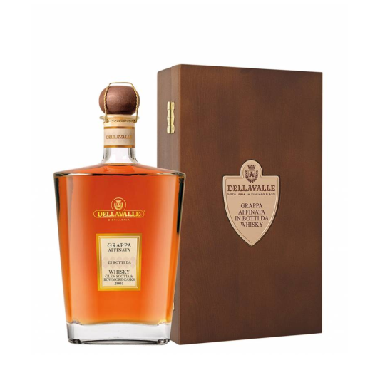 Grappa in Fässern von Whisky gereift- Della Valle 700ml