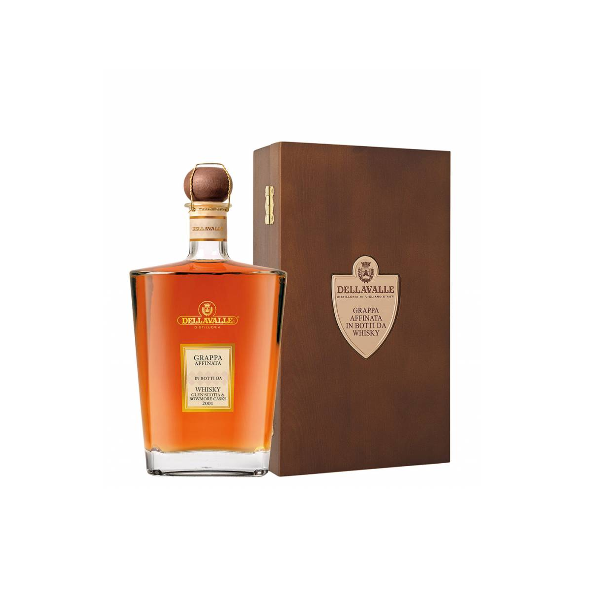 Grappa in Fässern von Whisky gereift- Della Valle 700ml